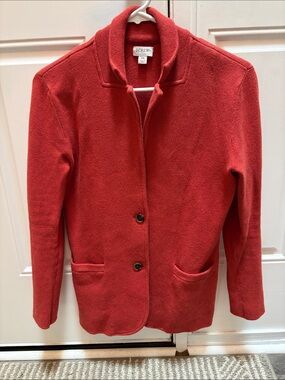 J. Crew Burnt Orange Coatigan
